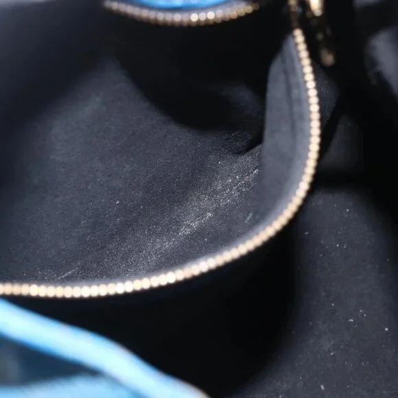 LOUIS VUITTON Epi Petit Noe Shoulder Bag Blue M44105 LV Auth ka741